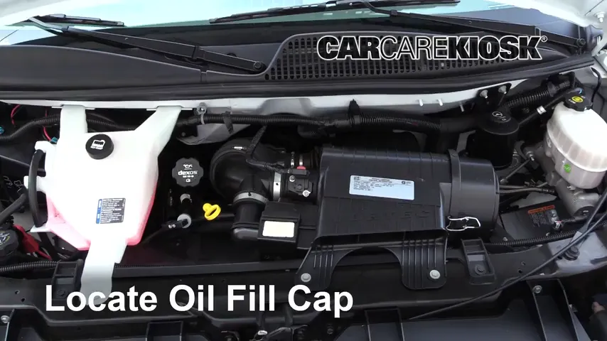 2017 GMC Savana 2500 4.8L V8 FlexFuel Extended Cargo Van Oil Add Oil